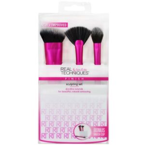 REAL TECHNIQUES SCULPTING SET 3 BRUSHES FINISH