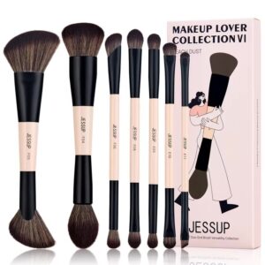 JESSUP DUO-END BRUSH VERSATILITY COLLECTION (PEACH DUST) 14-IN-7 PCS – T600