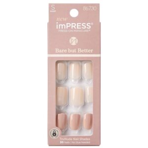 IMPRESS PRESS ON MANICURE BARE BUT BETTER NAILS